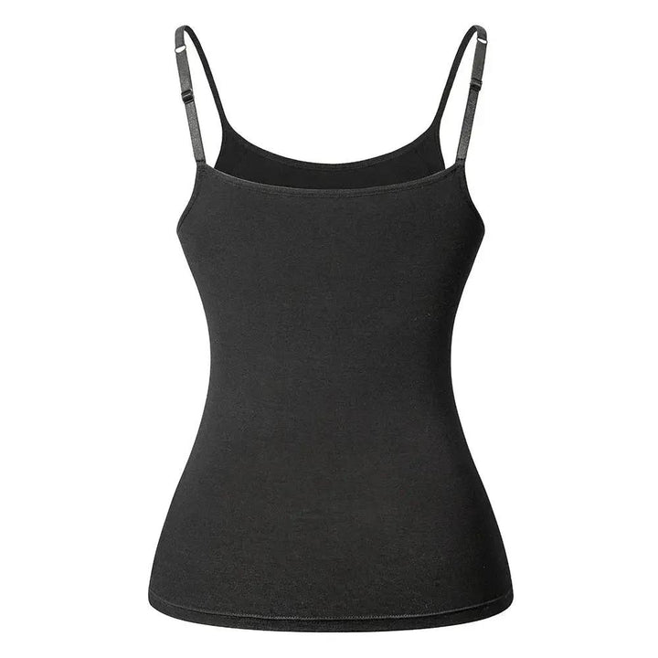 Adjustable Cotton Cami With Shelf Bra Womens Tank Top