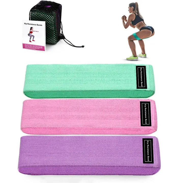 3 Piece Resistance Band Set For Versatile Home Workouts