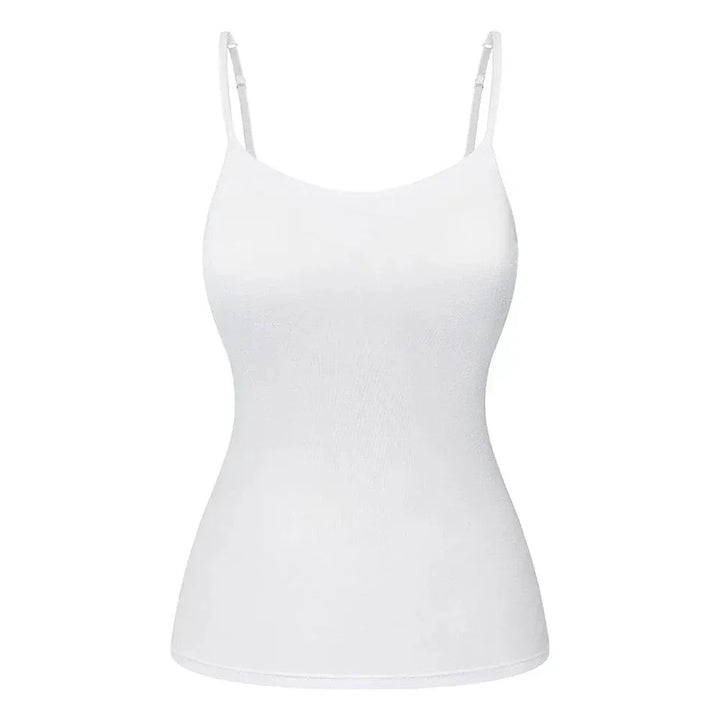 Adjustable Cotton Cami With Shelf Bra Womens Tank Top