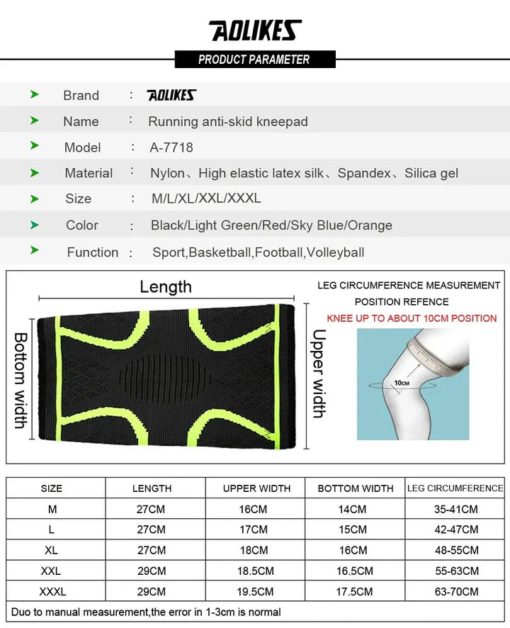 AOLIKES Compression Knee Brace For Men And Women Single Pack - OurLum.com