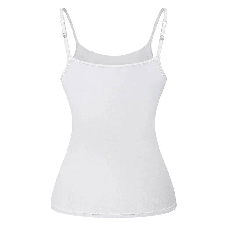 Adjustable Cotton Cami With Shelf Bra Womens Tank Top