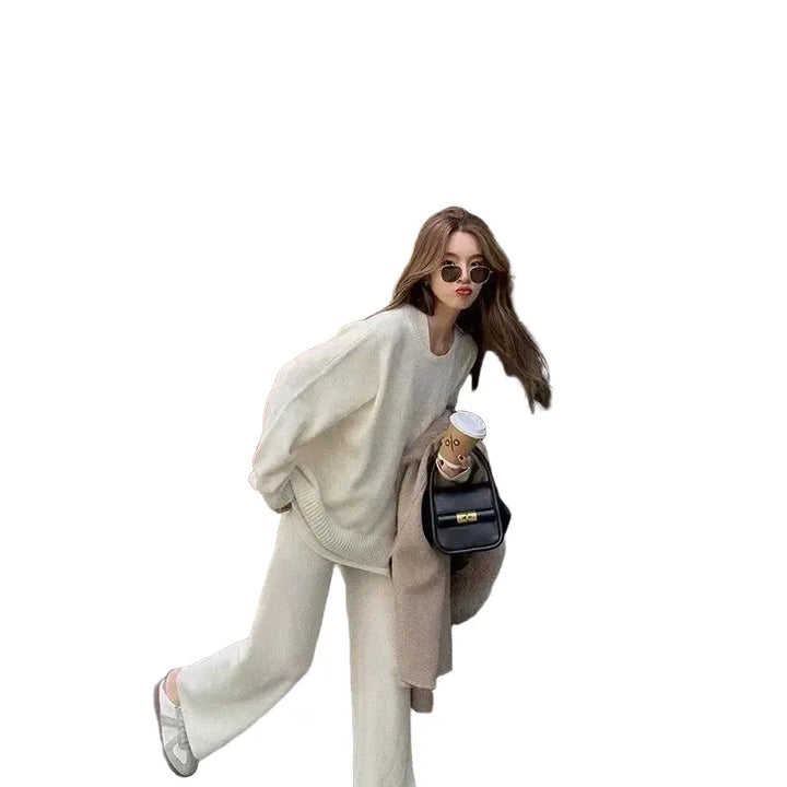 Hong Kong Style Sports Chic Suit Womens Autumn Winter