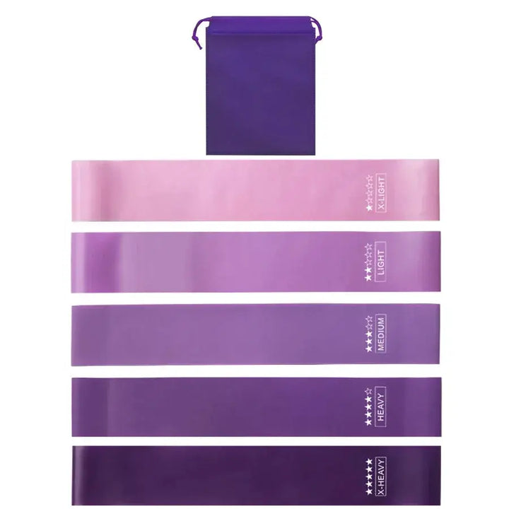 Versatile 5 Level Resistance Bands For Home Workouts Set