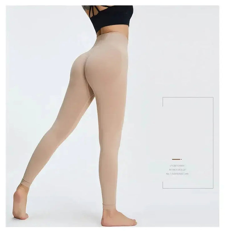 Nude Yoga Pants Women High Waist Seamless Hip Lifting