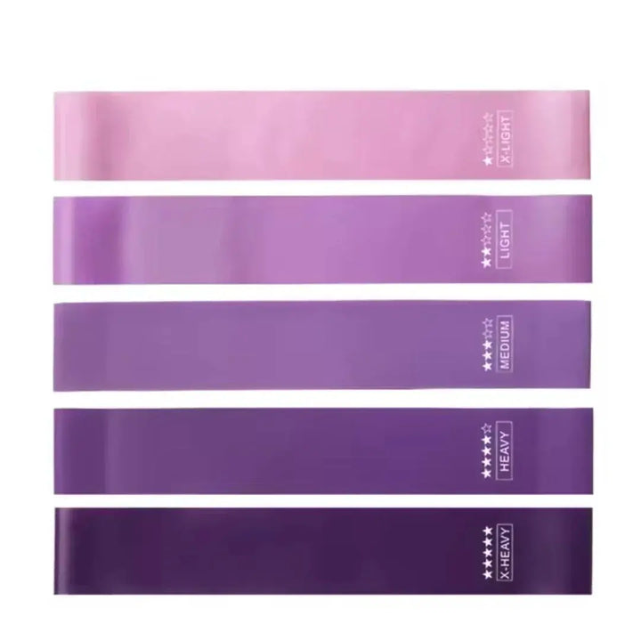5 Color Coded Resistance Bands for Home Fitness Set