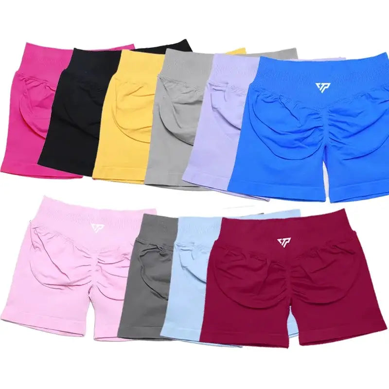 Keep That Pump Yoga Shorts Gym Shorts Recoil Scrunch Shorts Womem Seamless Silicone Printed High Quality Fitness Sport Shorts