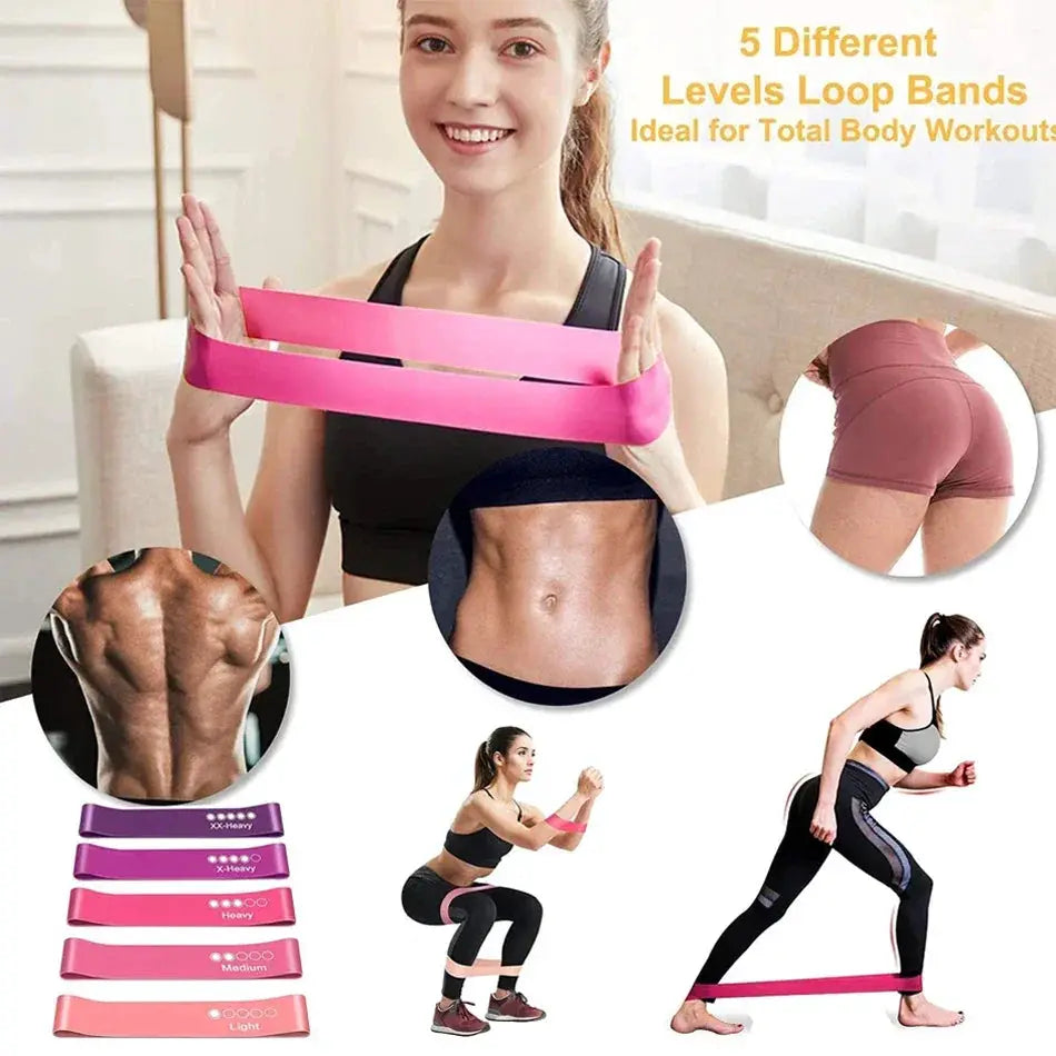 WOSWEIR Elastic Resistance Bands For Total Body Workout