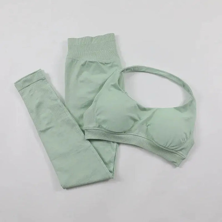 Seamless High Elastic Yoga Set Women 2 Piece Sportswear
