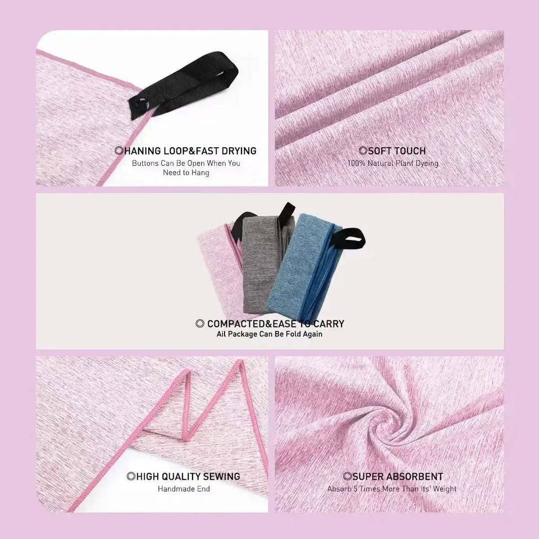 Quick Drying Silver Ion Microfiber Gym Towel Essential
