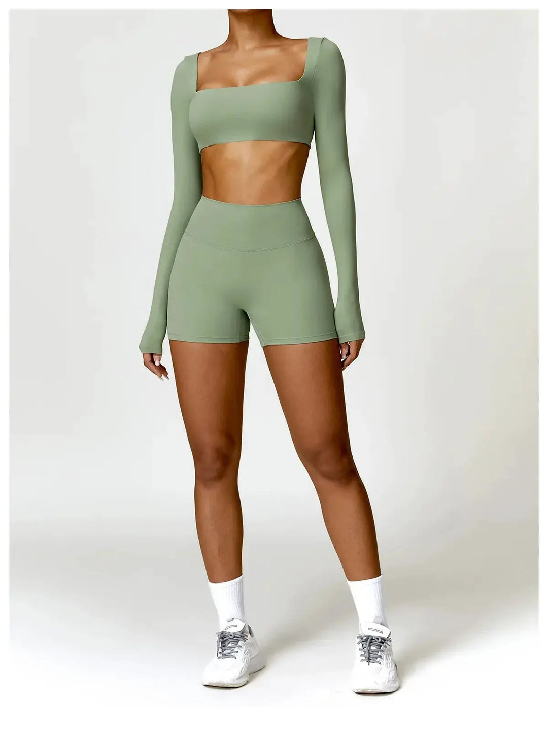Women Yoga Sports Set Quick Dry 2 Piece Gym Outfit