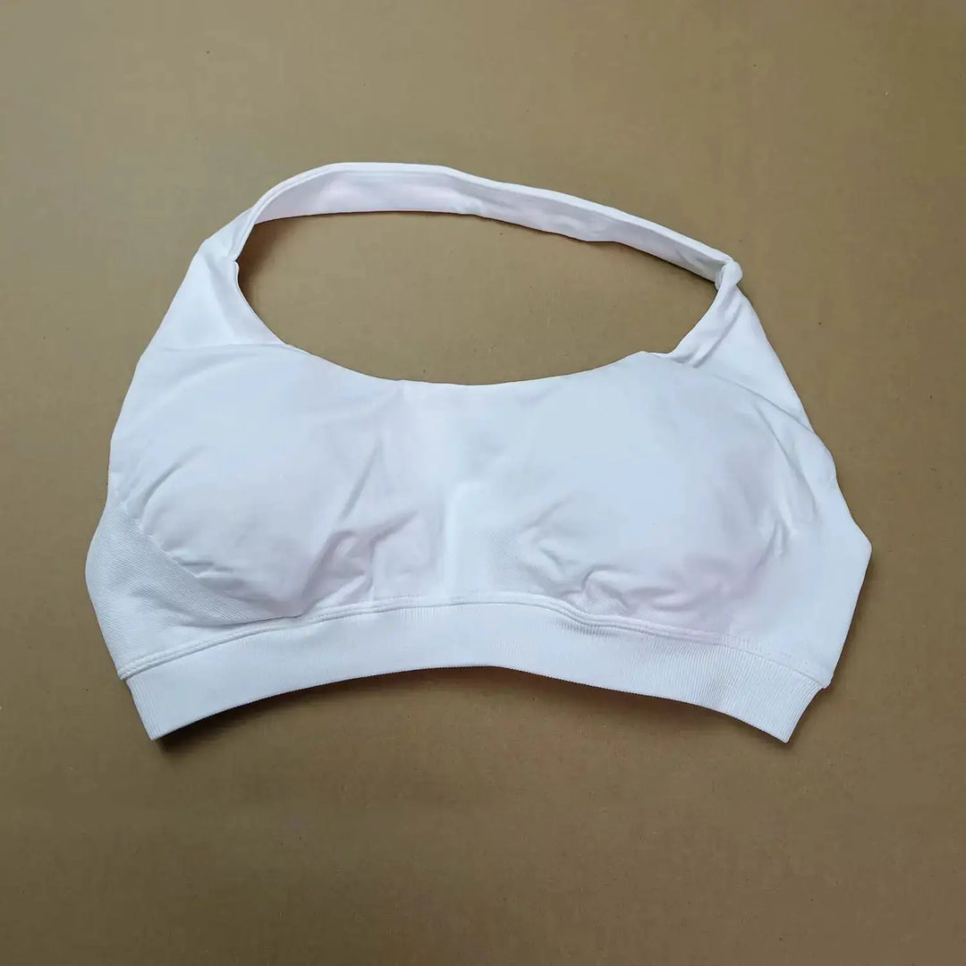 NCLAGEN Impact Sports Bra Women Seamless Halter Top High Support Push-up Open Back Gym wear Fitness Yoga Workout underwear