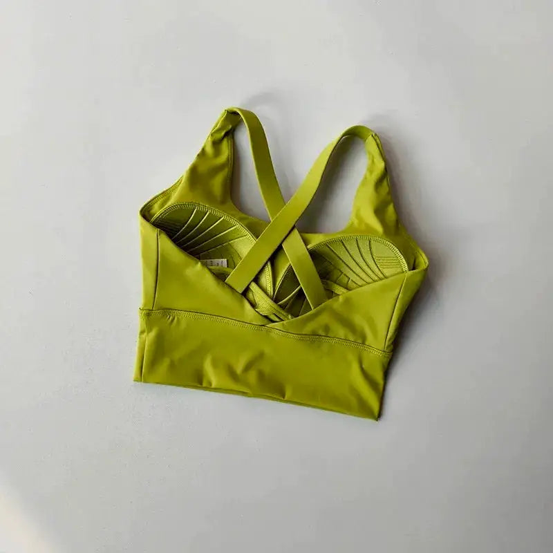 Shockproof High-Intensity Exercise Fitness Bra All-In-One Cup Running Gathered Yoga Beauty Back Breathable Sports Bra for Women