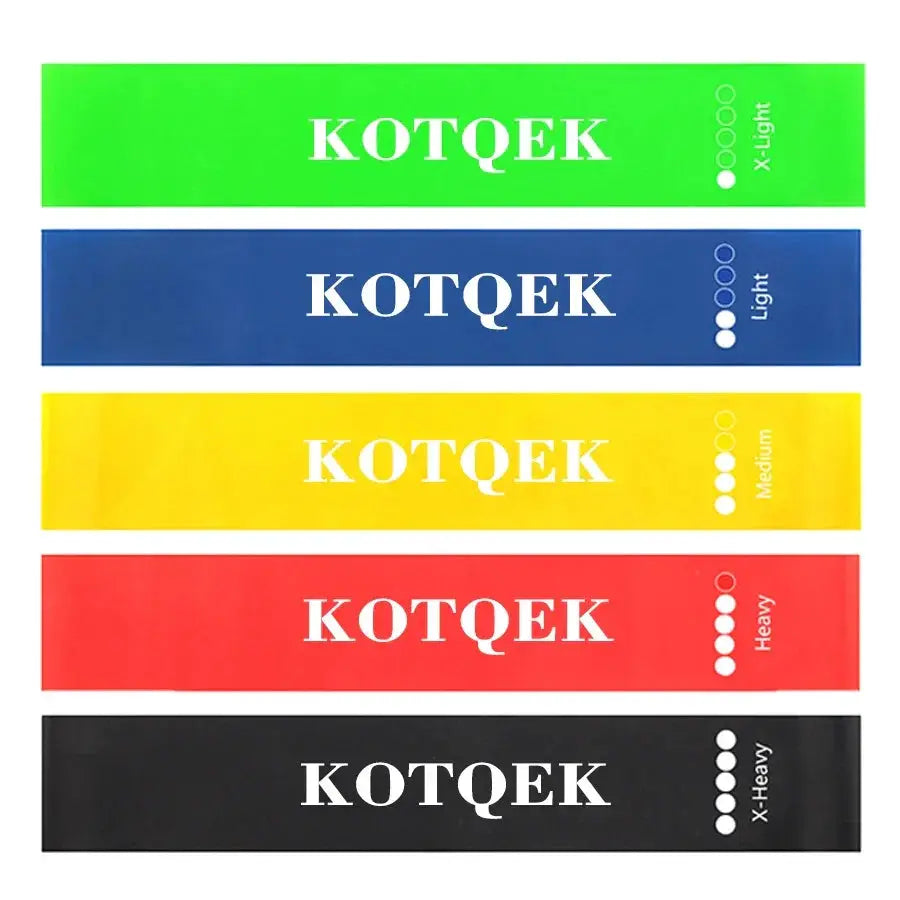 Versatile 5 Level Resistance Bands For Home Workouts Set