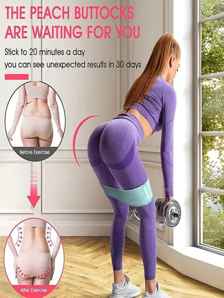 Premium Yoga Resistance Bands Anti Slip For Leg And Glute