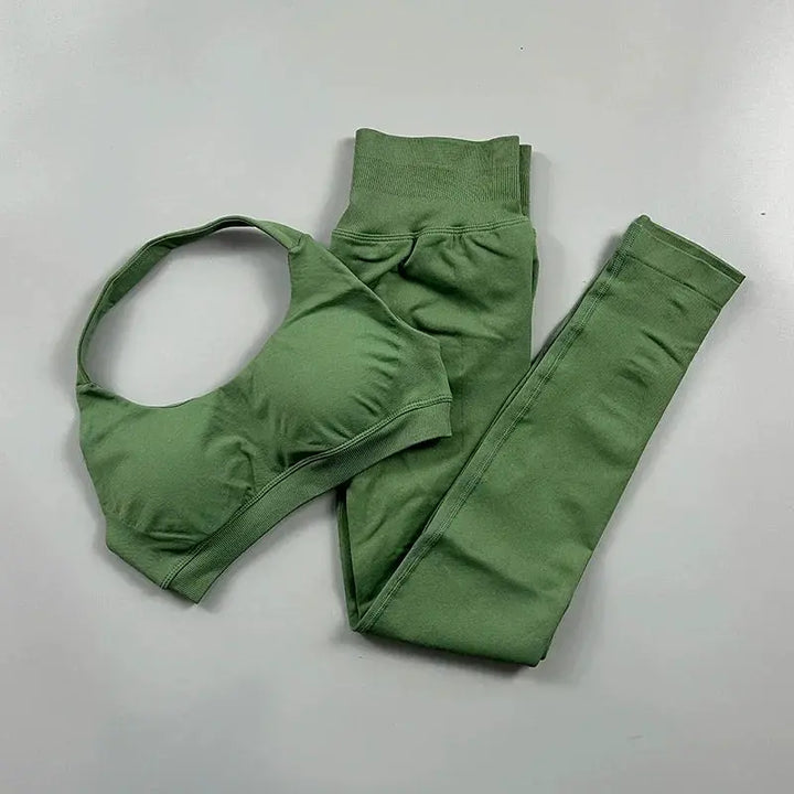 Seamless High Elastic Yoga Set Women 2 Piece Sportswear