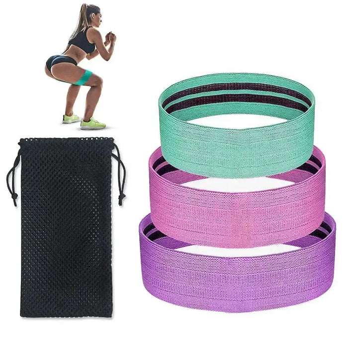 3 Piece Resistance Band Set For Versatile Home Workouts