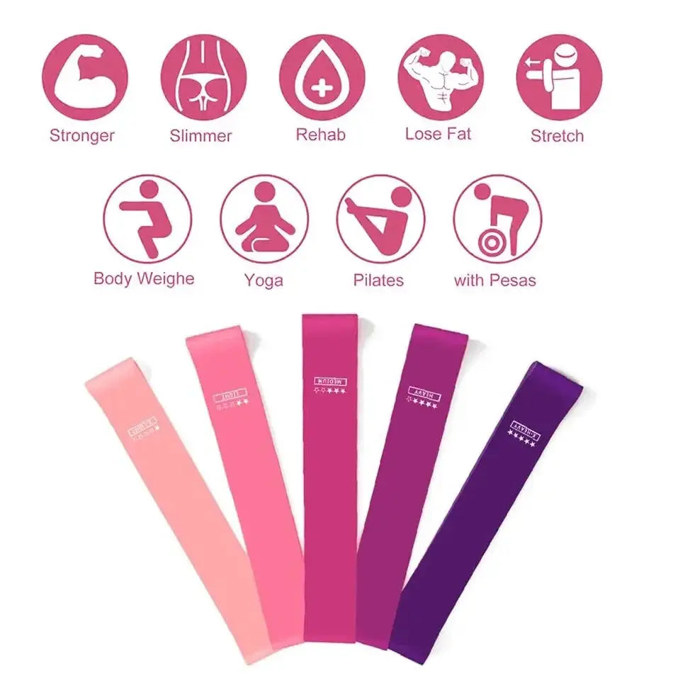 WOSWEIR Versatile Elastic Resistance Bands For Home Workouts