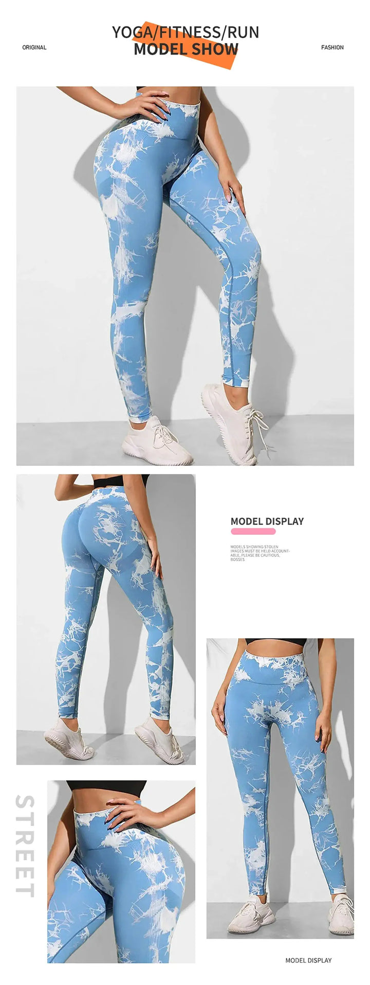 Tie Dye Leggings Seamless High Waist Women Fitness Wear Yoga