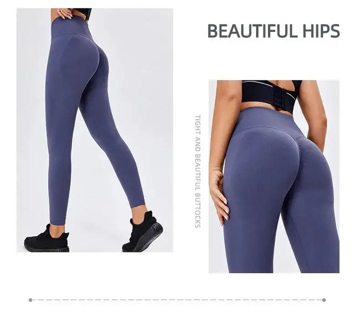 Nude Yoga Pants Women High Waist Seamless Hip Lifting