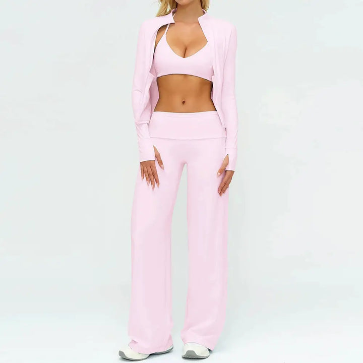 2/3PCS Yoga Set Women Tracksuit Workout Sportswear Gym Clothing Fitness Long Sleeve High Waist Leggings Sports Suit Yoga Outfits