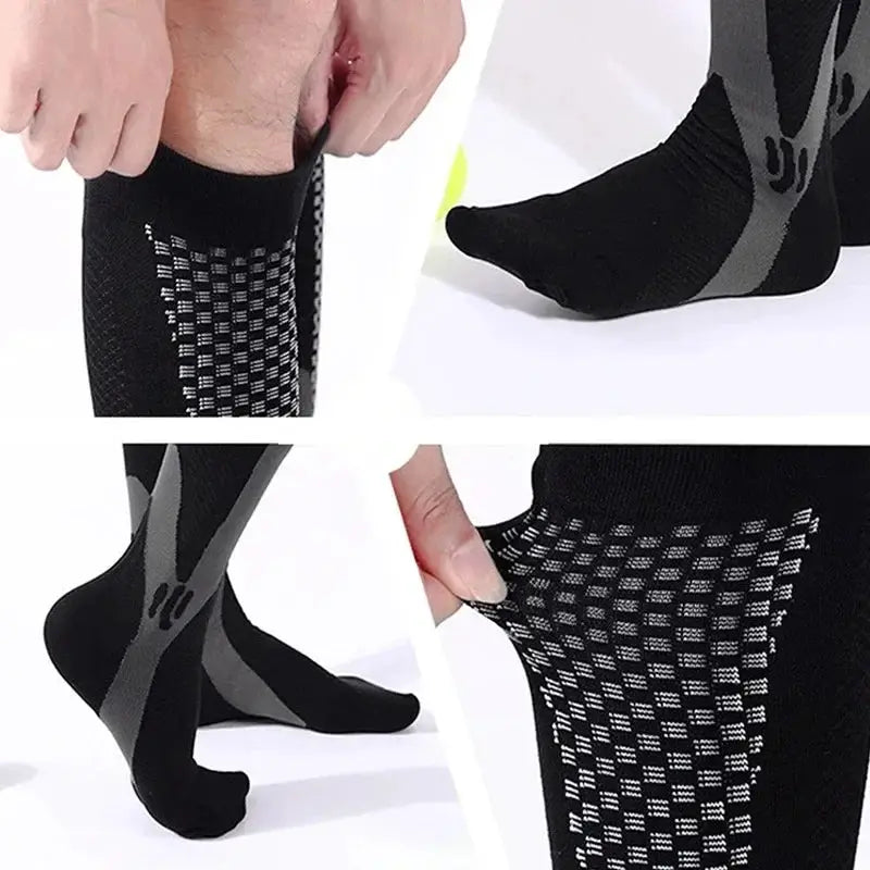 High Performance Unisex Compression Socks for Sports Relief