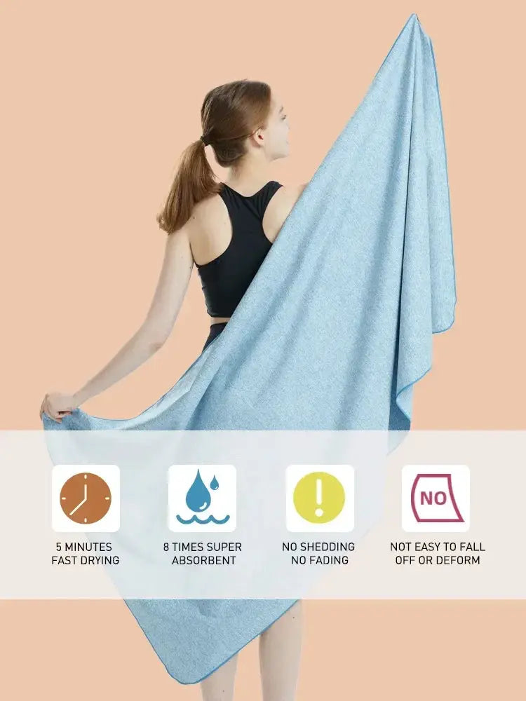 Quick Drying Silver Ion Microfiber Gym Towel Essential
