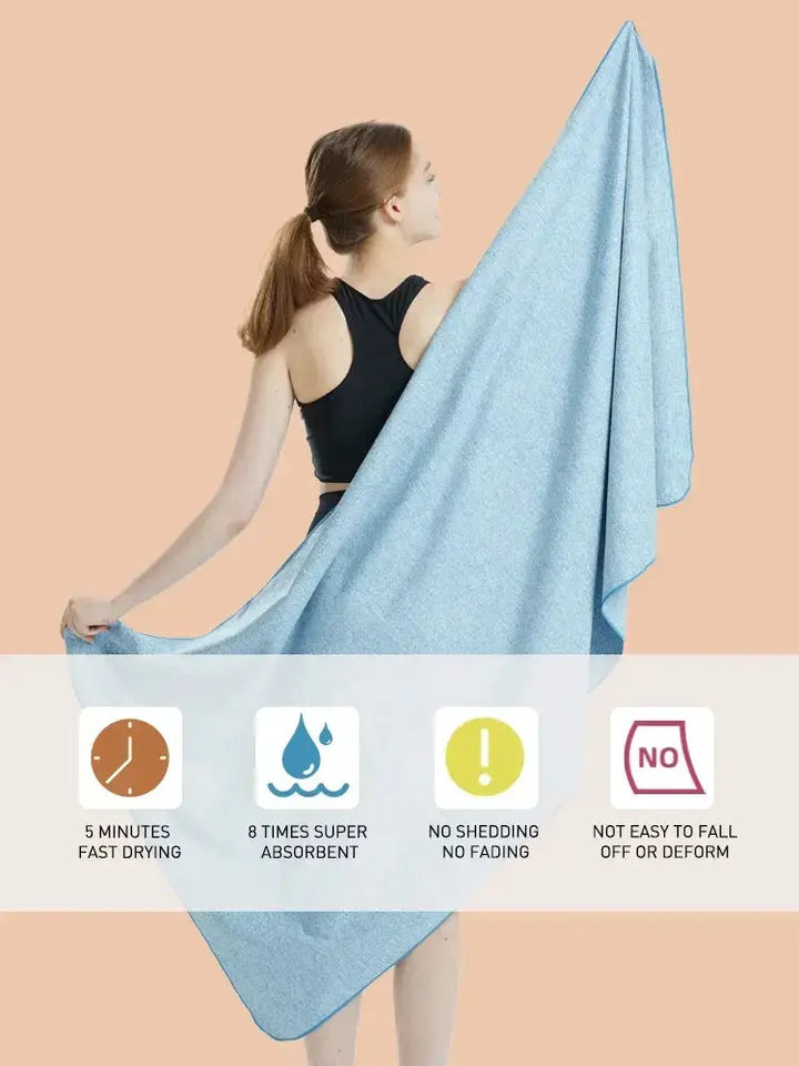 Quick Drying Silver Ion Microfiber Gym Towel Essential