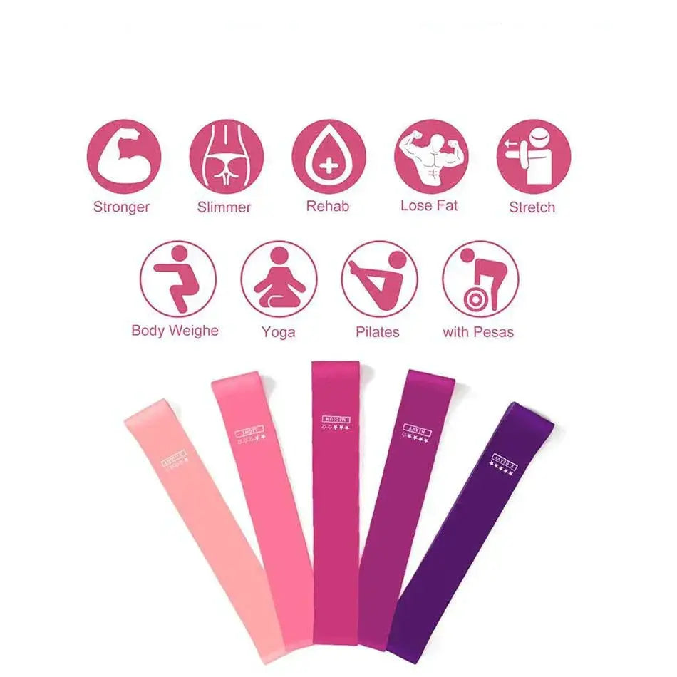 Versatile Elastic Resistance Bands Set for Home Workouts