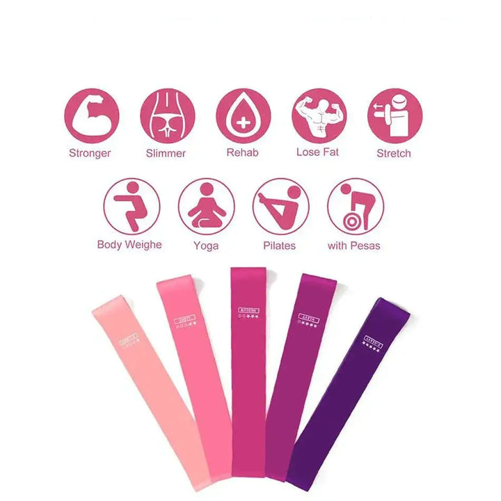 Versatile Elastic Resistance Bands Set for Home Workouts