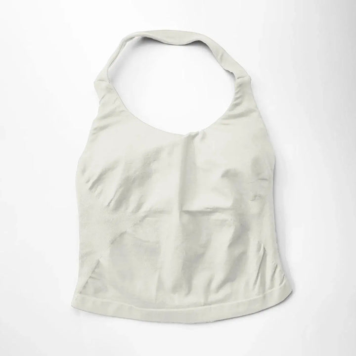 NCLAGEN Gym Halter Top Woman Longline Strappy Tank Padded Yoga Clothing Fitness Workout Running Activewear Pilates Clothes
