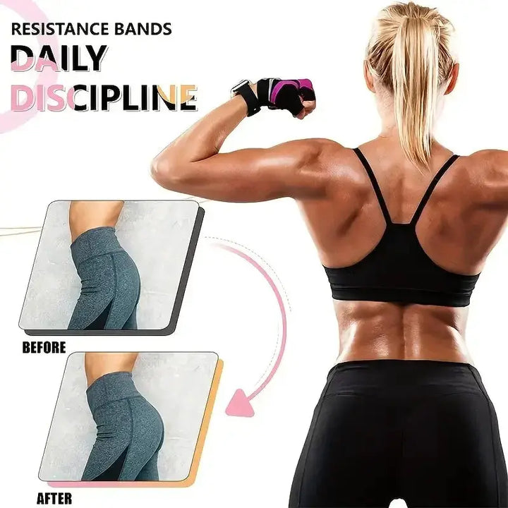 Premium Yoga Resistance Bands Anti Slip For Leg And Glute