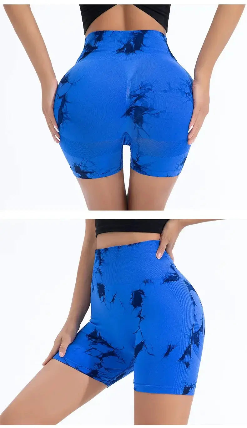 High Waisted Seamless Tie Dye Butt Lift Leggings For Women