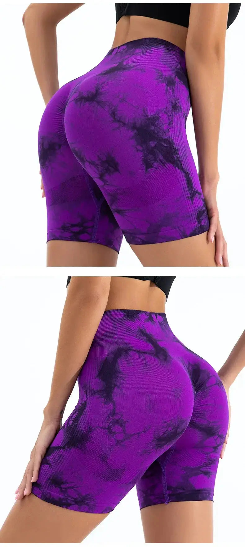 High Waisted Seamless Tie Dye Butt Lift Leggings For Women