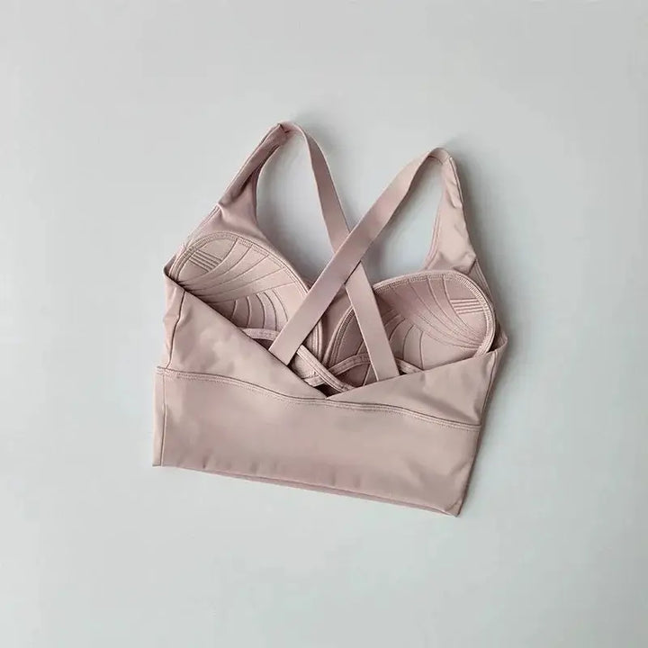 Shockproof High-Intensity Exercise Fitness Bra All-In-One Cup Running Gathered Yoga Beauty Back Breathable Sports Bra for Women