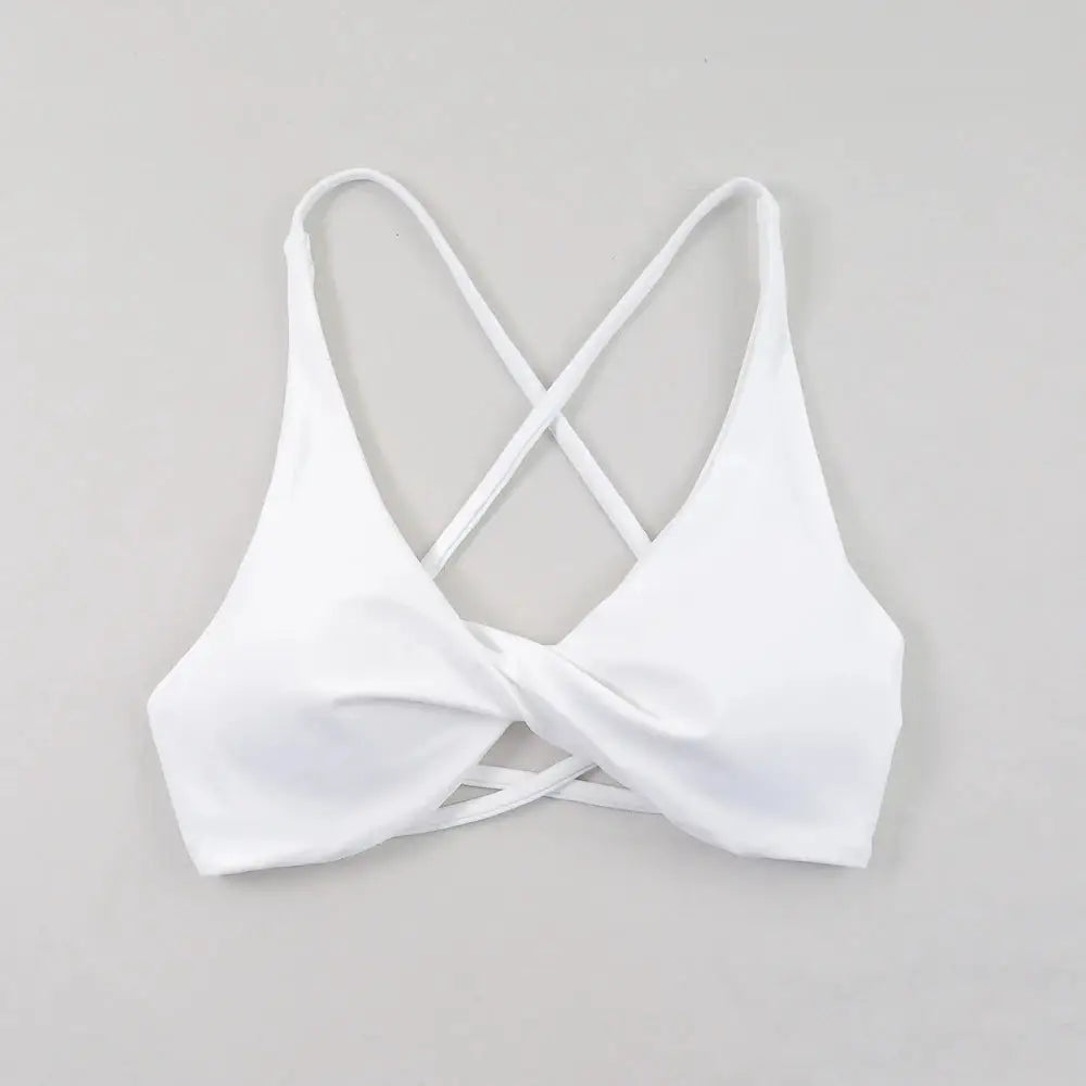 Sexy Slim Shoulder Straps Somfortable High Stretch Sports Underwear Gym Workout Breathable Detachable Yoga Bra