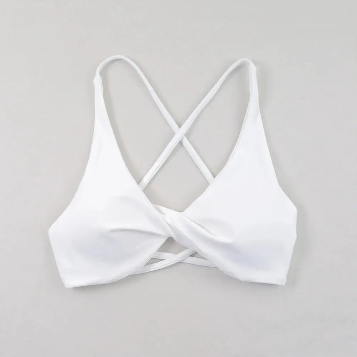 Sexy Slim Shoulder Straps Somfortable High Stretch Sports Underwear Gym Workout Breathable Detachable Yoga Bra