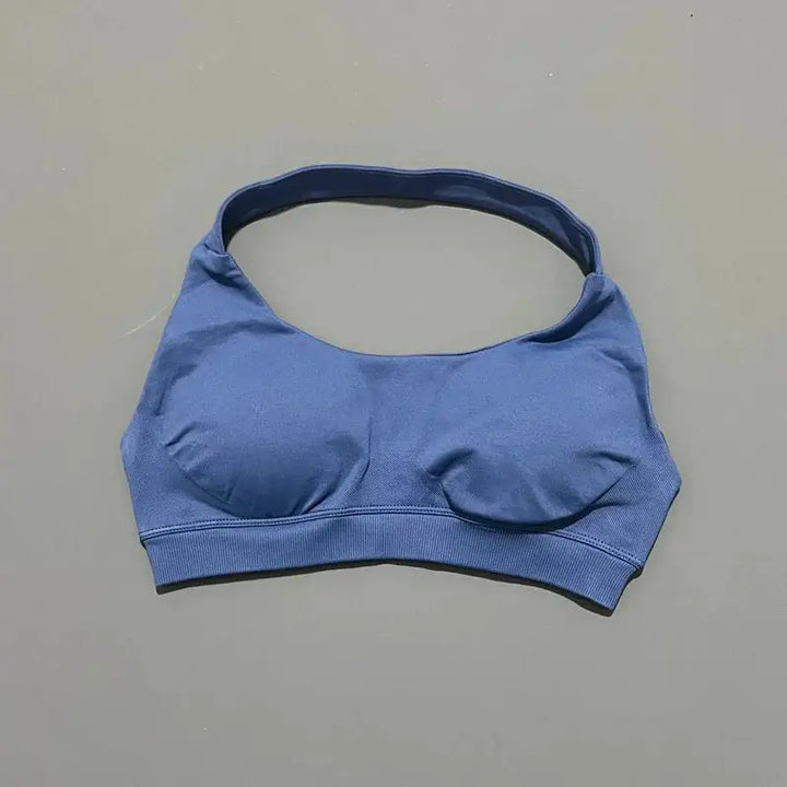 Sports Bra Women Seamless Yoga Halter Bra Top High Support Open Back Bra Fitness Push-up Activewear Workout Gym Underwear