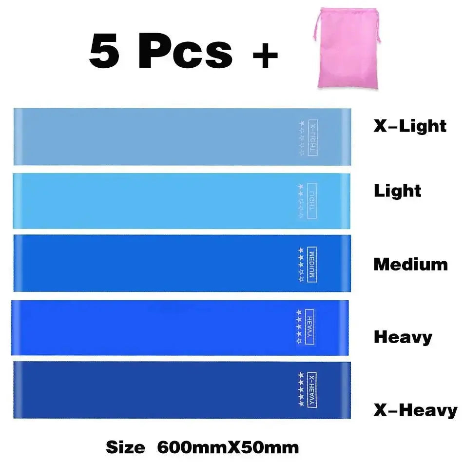 Versatile Elastic Resistance Bands Set for Home Workouts