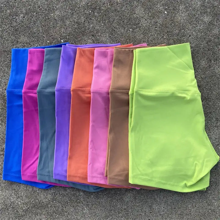 High Waist Yoga Shorts Gym Sports Shorts Women Plus Size Tight Short Leggings Stretchy Comfortable Running Cycling Sportswear