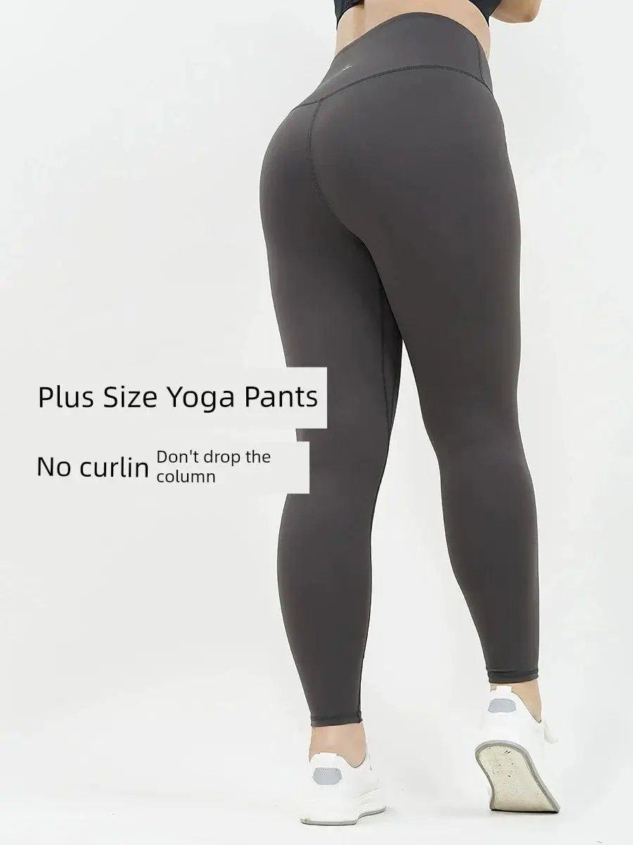 Plus Size High Waist Hip Lift Yoga Running Pants For Women