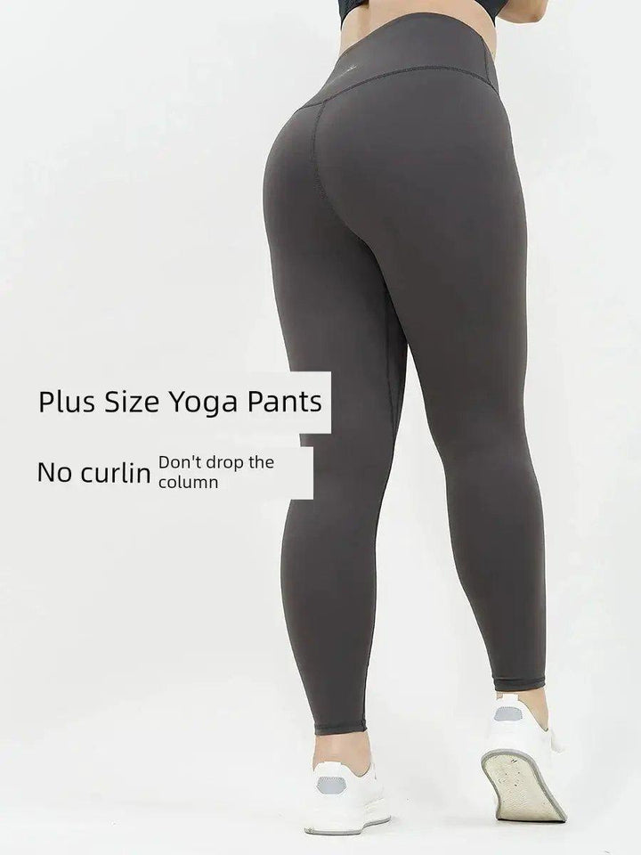 Plus Size High Waist Hip Lift Yoga Running Pants For Women