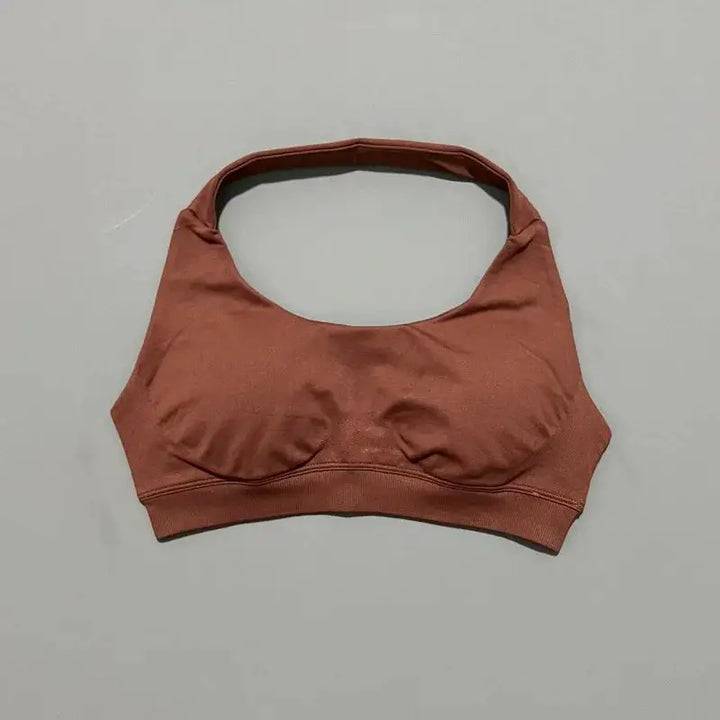 Sports Bra Women Seamless Yoga Halter Bra Top High Support Open Back Bra Fitness Push-up Activewear Workout Gym Underwear