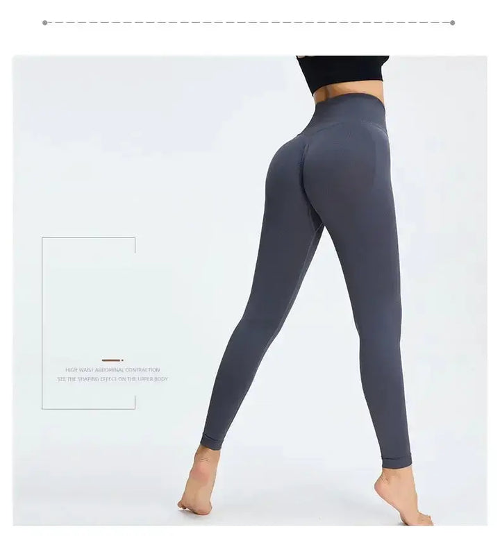 Nude Yoga Pants Women High Waist Seamless Hip Lifting