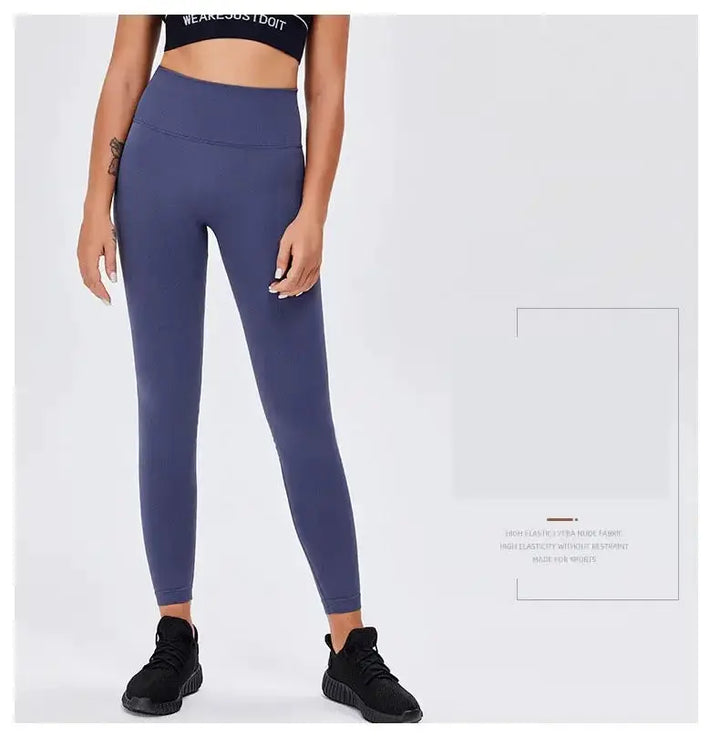 Nude Yoga Pants Women High Waist Seamless Hip Lifting