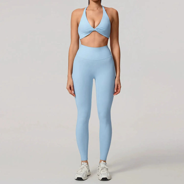 Summer 2PCS Yoga Suit Sports Set Women Quick-Dry Gym Set Women Tracksuit Running Workout Long Sleeve Sports Shirt Yoga Clothing