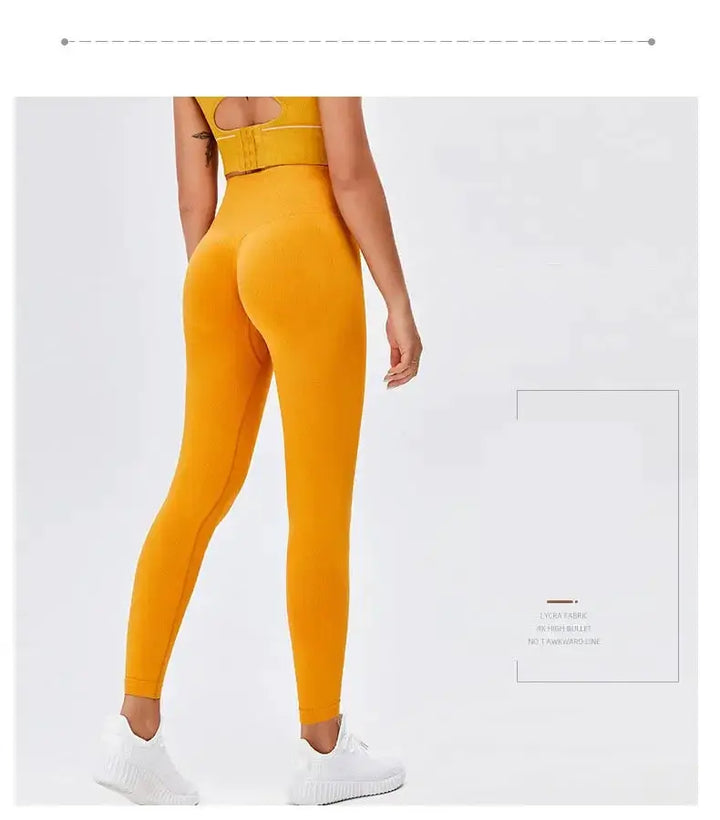 Nude Yoga Pants Women High Waist Seamless Hip Lifting
