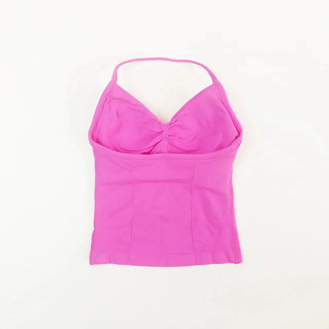 NCLAGEN Impact Longline Strappy Top Sports Yoga Vest Women&