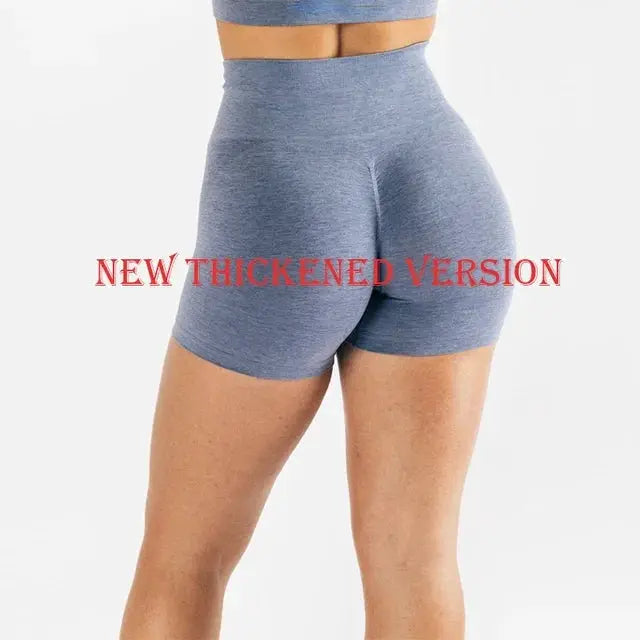 High Waist Scrunch Butt Seamless Yoga Shorts For Women