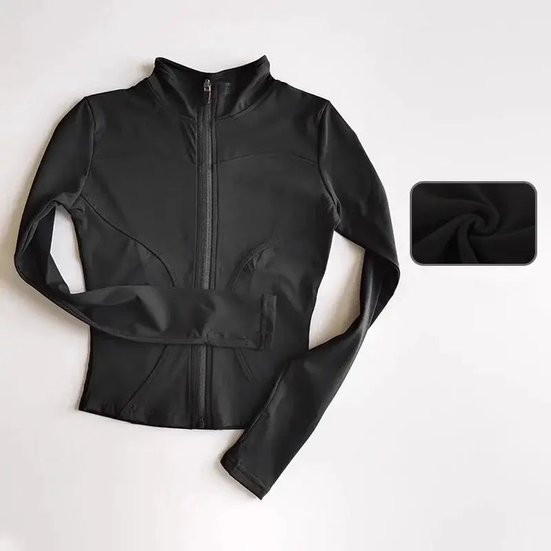 Outdoor Sports Long Sleeve Women Slim Yoga Top For Active