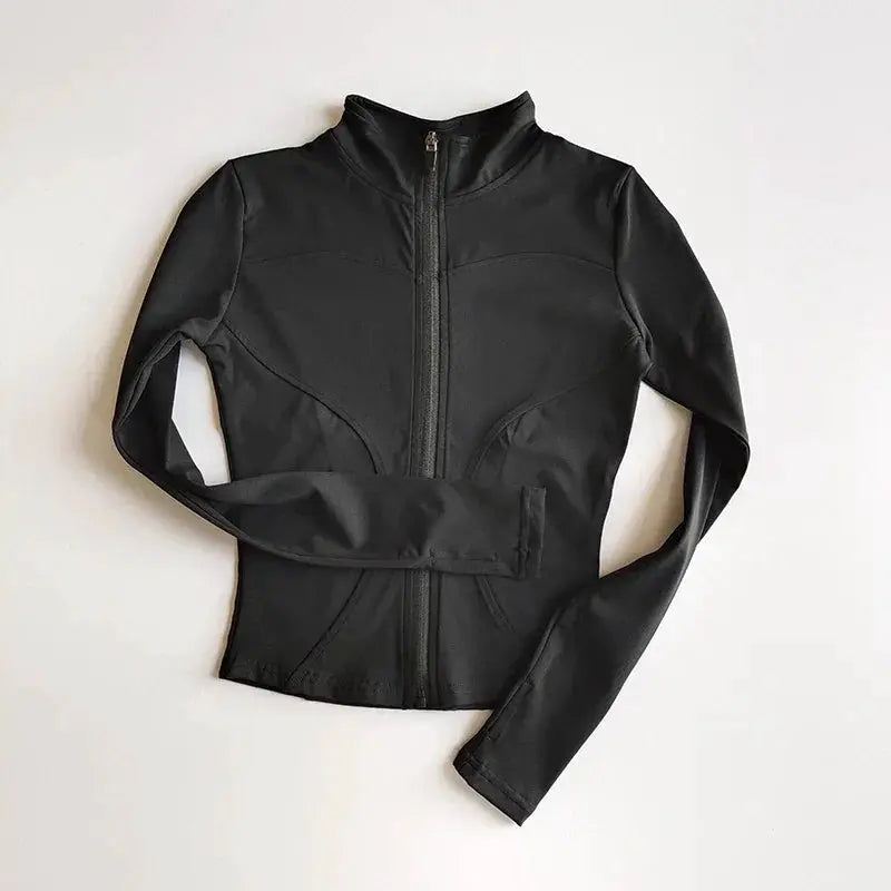 Outdoor Sports Long Sleeve Women Slim Yoga Top For Active